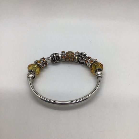 Brighton Beaded Bangle Bracelet w/ Owls - Picture 4 of 5